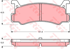 DTEC Brake Pad Set (DB1159)