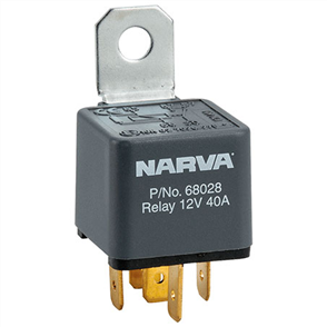 RELAY-12V 40AMP 5PIN W/DIODE