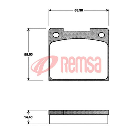Remsa FRONT/REAR DISC BRAKE PADS D8538E