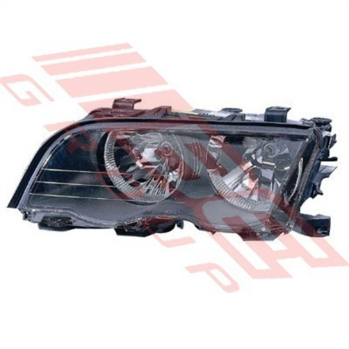 BMW HEADLAMP - L/H - BLACK REFLECTOR - BMW 3'S E46 2D 1998