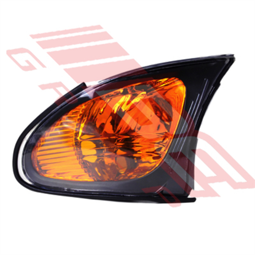 BMW CORNER LAMP - L/H - BLACK SURROUND - AMBER - BMW 3'S E46 4D 2001