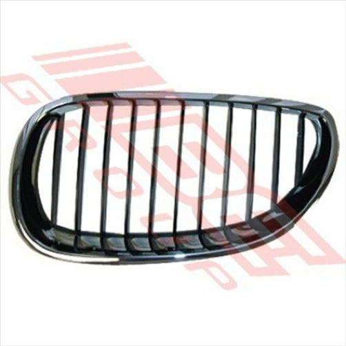 BMW GRILLE - L/H - CHROME/BLACK - BMW 5'S E60 2003