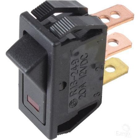 Narva Rocker Switch Off/On SPST Red LED (Contacts Rated 20A @ 12V)