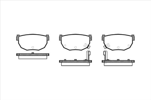 Remsa REAR DISC BRAKE PADS - NISSAN SILVIA 79- AD1099 UC