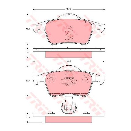 TRW Brake Pad Set (DB1456)