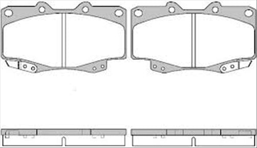 Remsa FRONT DISC BRAKE PADS - TOYOTA PRADO KZJ90,RZJ90/5 DB1323 UC