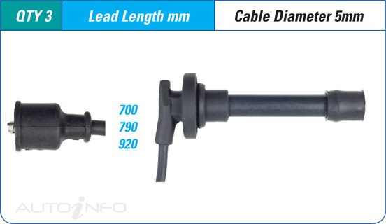HT LEAD SET MITSUBISHI PAJERO 6G75 3.8 ENG - ILS-217M