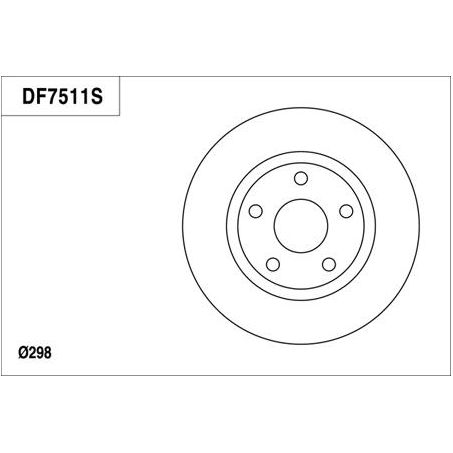 TRW Disc Brake Rotor 298mm x 28 Min
