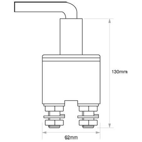 Battery Master / Isolation Switch On/Off SPST (Contacts Rated 250A @ ACX3424