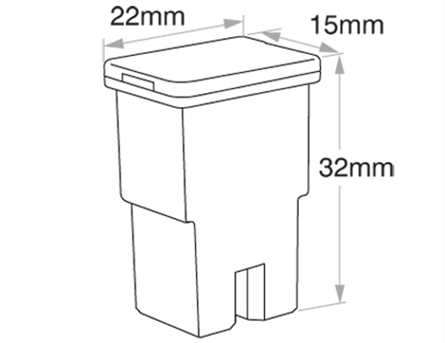 Fusible Link Female 80A Black 12 Pce ACX1756