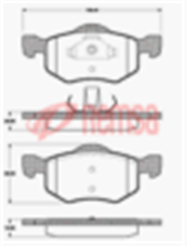 FRONT DISC BRAKE PADS - FORD / MAZDA ESCAPE , TRIBUTE DB1426 UC 080200UC