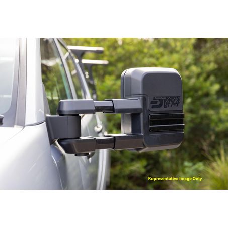 Towing Mirrors to suit Nissan Pathfinder & Navara, Black Pair DT-TM2005EBS