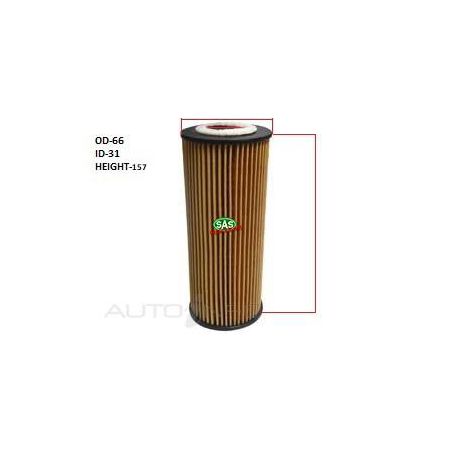 SAS AUTO PARTS OIL FILTER OFR2623P