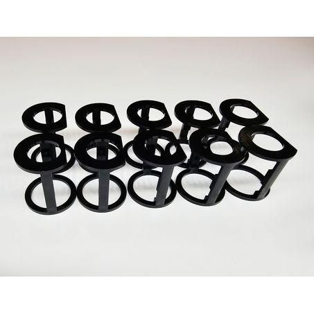 BURGAF Burgaclip Clipholder - Black #14 Kit 10pack 8769-14-BLK-K