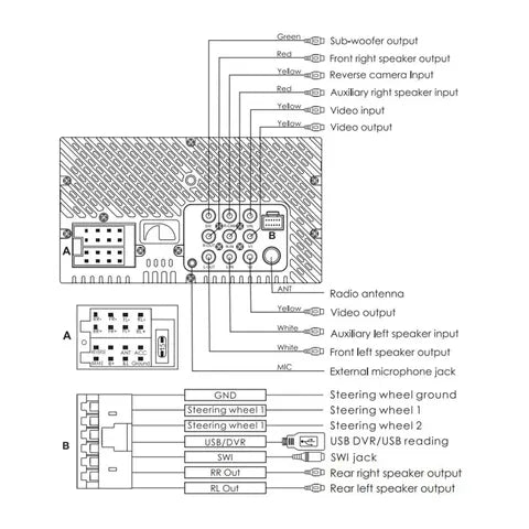 Nakamichi NAM1712 Double DIN Android Auto & Apple CarPlay Head Unit | MirrorLink & 7" Touchscreen Multimedia Receiver