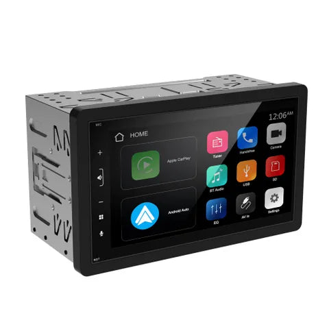 Mongoose 6.75" Multimedia Head Unit | Wireless Apple CarPlay & Android Auto + USB Connectivity