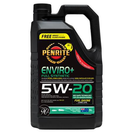 Penrite Enviro+ Full Synthetic 5W-20 Engine Oil 5 litre