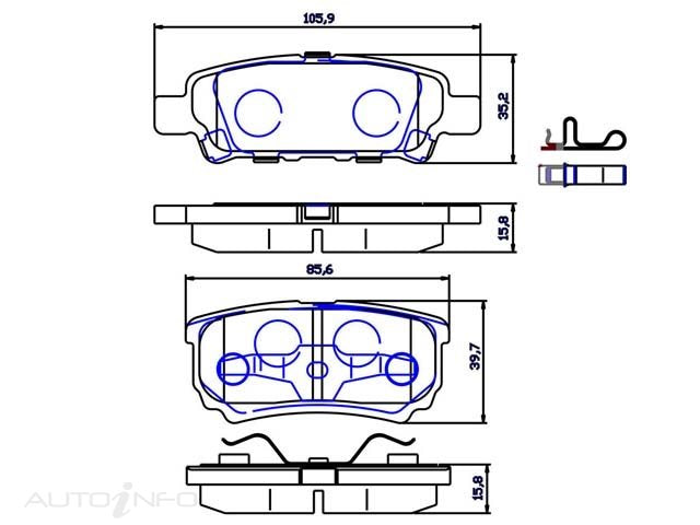 OE+ CERAMIC BRAKE PADS R JEEP/MITSUBISHI - DB1686CP