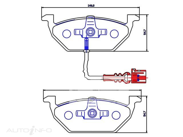 OE+ CERAMIC FRONT BRAKE PAD SET AUDI VW SKODA A3 GOLF POLO OCTAVIA - DB1405CP