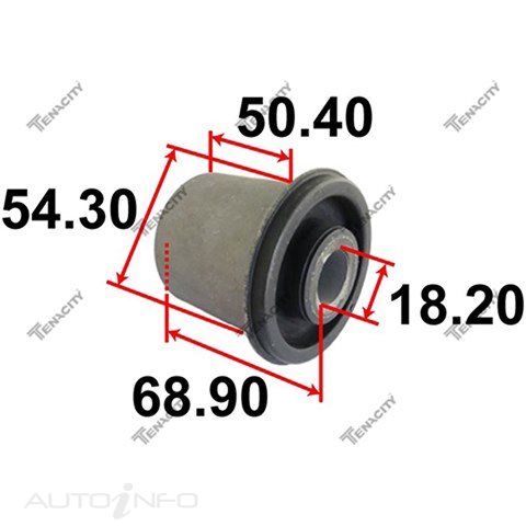 S/BUSH HYUNDAI KIA FRONT CONTROL ARM, FRONT LOWER BUSH - 03-34208