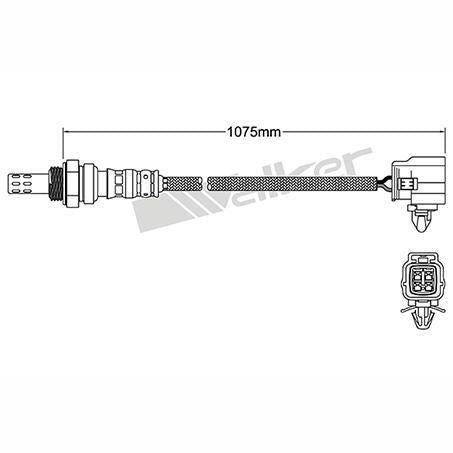 FUELMISER OXYGEN SENSOR DIRECT FIT 4 WIRE 1075MM CABLE