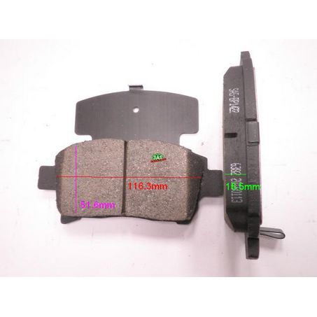 FRONT DISC BRAKE PADS - SUITS TOYOTA COROLLA ZZE122 01- DB1422