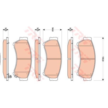 TRW DTEC Brake Pad Set (DB1942)