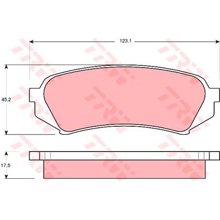 TRW DTEC Brake Pad Set (DB1383)