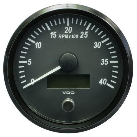 VDO SingleViu Tachourmeter 0-4000 Rpm 100mm A2C3832800030