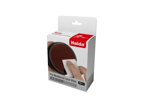 Haida Pre-Moistened Lens Wipes – Safe Cleaning for Camera Lenses, Filters & Optics