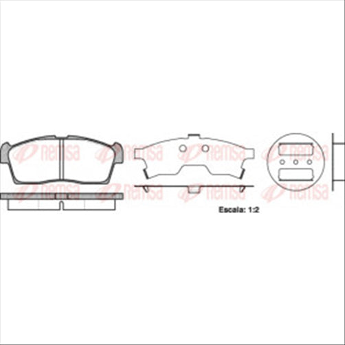 Remsa FRONT DISC BRAKE PADS - DAIHATSU SIRION 05-