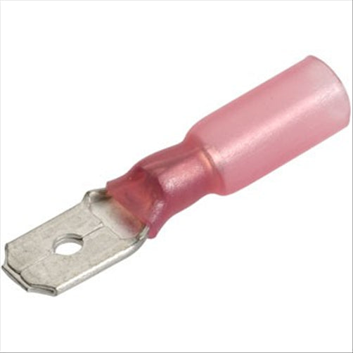 Narva Terminal Male Blade Red Terminal Entry 6.3 X 0.8Mm Heat Shrinkable 50