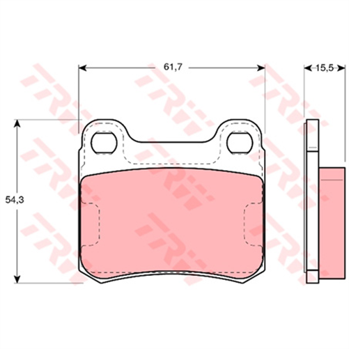 TRW Brake Pad Set (DB433)