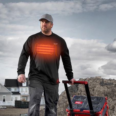 Milwaukee Redlithium USB Heated Base Layer Black XL L4HBLBLACK301XL