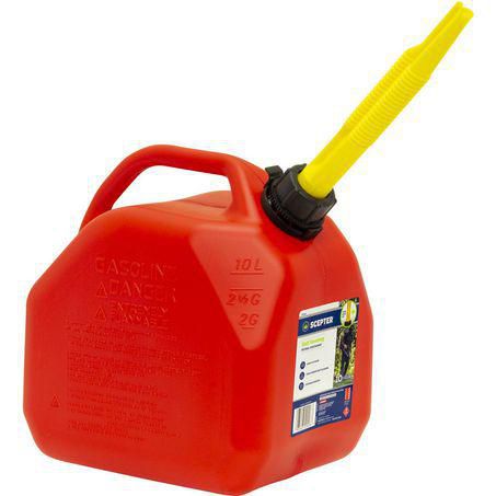 Scepter 10L Red Plastic Fuel Jerry Can 07779
