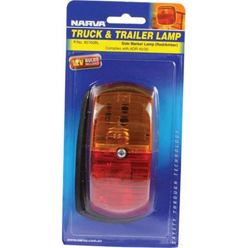 Side Marker Light Red/Amber Incandescent 85760BL