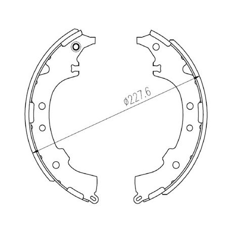 RDA Brakes Brake Shoe Set - R2041