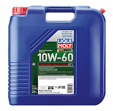 LIQUI MOLY SYNTHOIL RACE TECH GT1 10W-60 20L - 1392