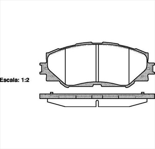 Remsa REAR DISC BRAKE PADS - TOYOTA LEXUS GS , IS ,RX 08-