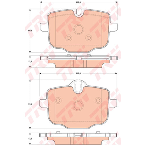 TRW Brake Pad Set