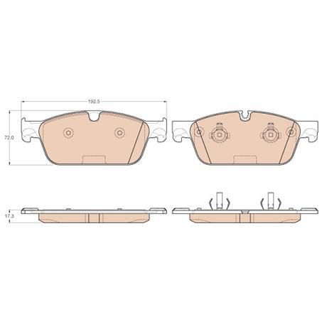 TRW Brake Pad Set