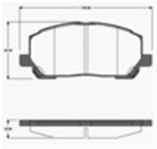 FRONT DISC BRAKE PADS - SUITS TOYOTA HIGHLANDER MCU28 03-07 DB1488XP