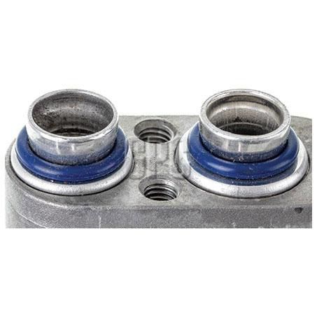 Doowon Evaporator Core Plate and Fin Inlet Fitting Pad Outlet Fitting Pad EVX079