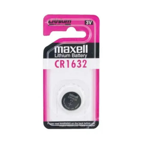 Maxell CR1632 3V Lithium Coin Cell – Single Battery for Watches, Key Fobs & Electronics