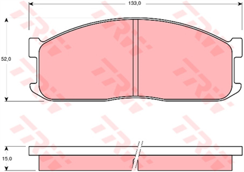 TRW DTEC Brake Pad Set (DB388)