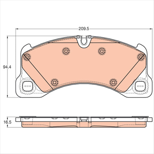 TRW Brake Pad Set