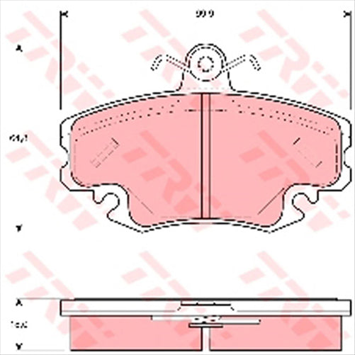 TRW Brake Pad Set (DB1711)