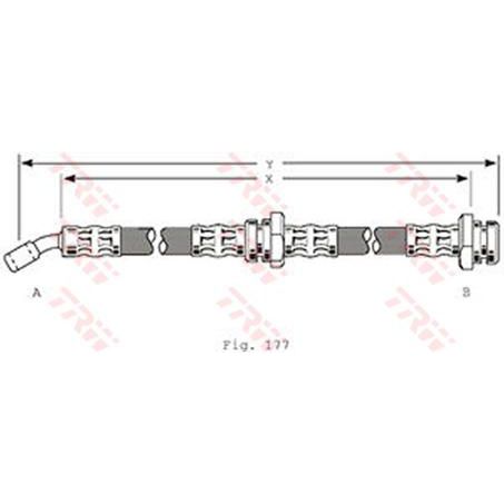 TRW Brake Hose Left Rear