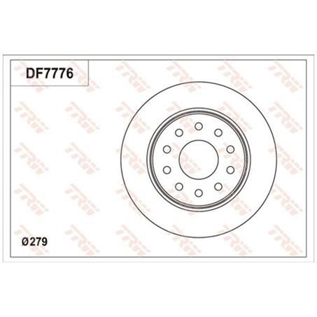 TRW Disc Brake Rotor 279mm x 8.5 Min
