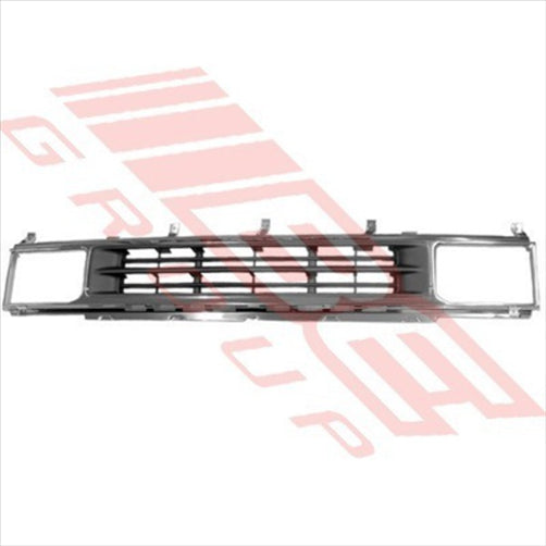 Nissan GRILLE - CHROME & GREY - LARGE H/L - NISSAN NAVARA/TERRANO 1990-95